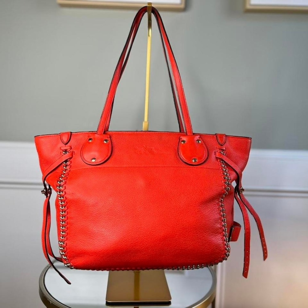 Orange Coach Tote